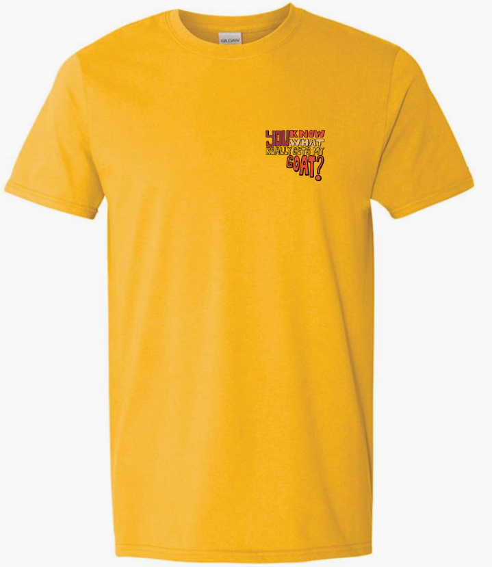 Gets My Goat Tee - Yellow